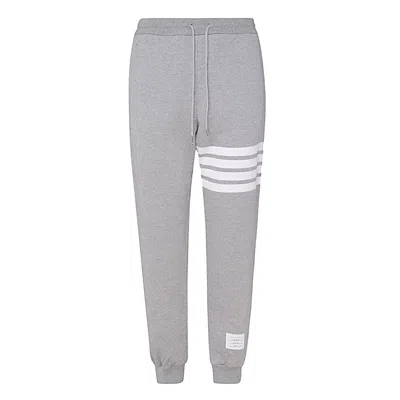 Thom Browne Jogger Trousers 4 Bar In Grey