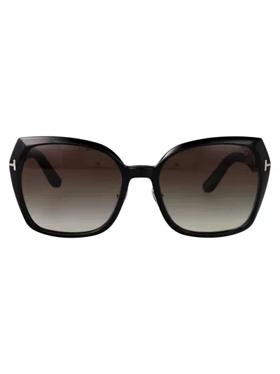 Tom Ford Plum Sunglasses In Black