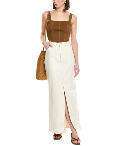 Staud X Wrangler The Maxi Skirt In White