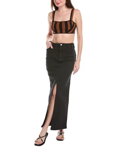 Staud X Wrangler The Maxi Skirt In Black