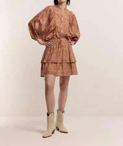 Summum Petit Fleur Skirt In Soft Camel