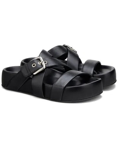 Agl Attilio Giusti Leombruni Jane Slide Leather Slide In Black