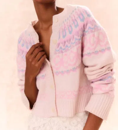 Loveshackfancy Shantae Cardigan In Confetti Cake