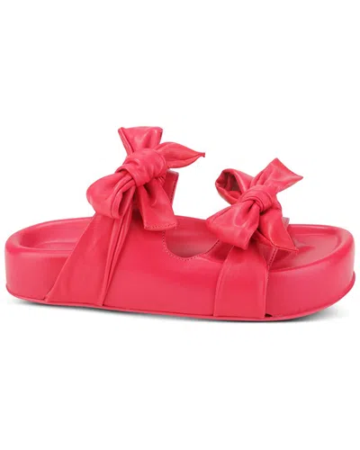 Agl Attilio Giusti Leombruni Agl Jane Double R Leather Slide In Pink