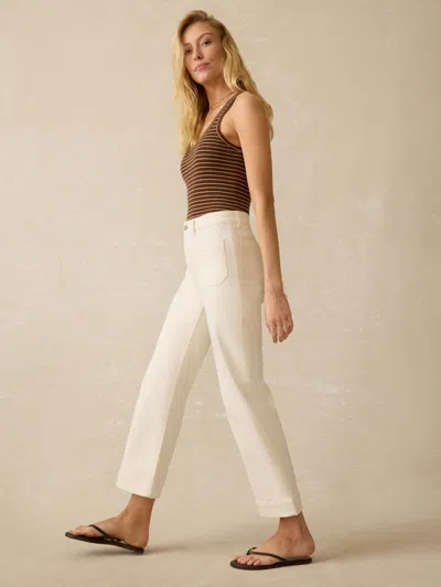 Faherty Stretch Terry Patch Pocket Ankle Pants
