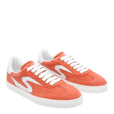 Stuart Weitzman Low Top Sneakers Contrast Stitching