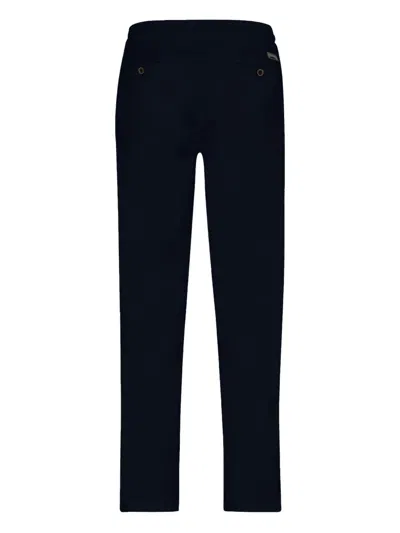 Vilebrequin Drawstring Straight-leg Linen Trousers In Blue