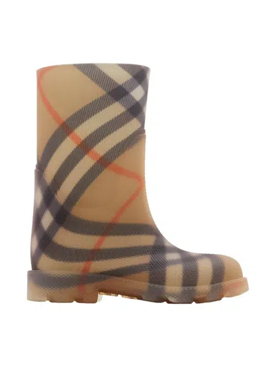 Burberry Beige Vintage Check Rain Boots
