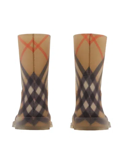 Burberry Beige Vintage Check Rain Boots