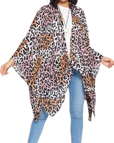 Yak & Yeti Boho Animal Print Kimono Wrap