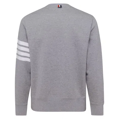 Thom Browne Loopback Jersey Knit 4-bar Crewneck Sweatshirt
