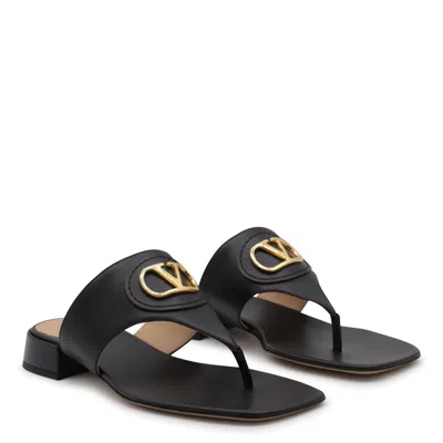 Valentino Vlogo Signature Leather Sandal