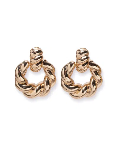 Carolina Herrera Cz Double Twist Door Knocker Earrings