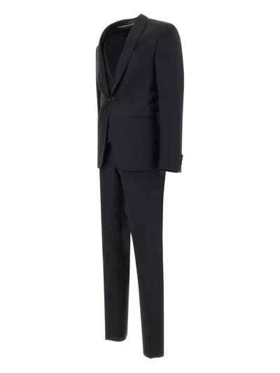 Corneliani Satin-trim Three-piece Suit