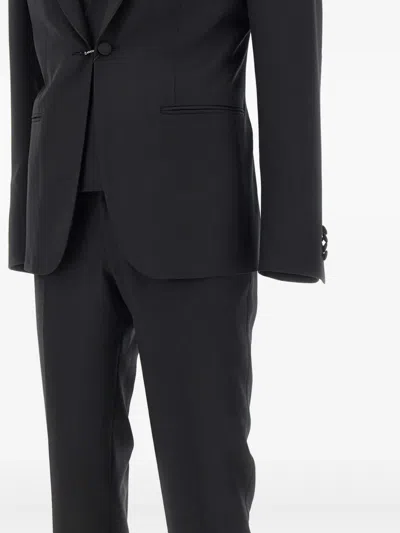 Corneliani Satin-trim Three-piece Suit