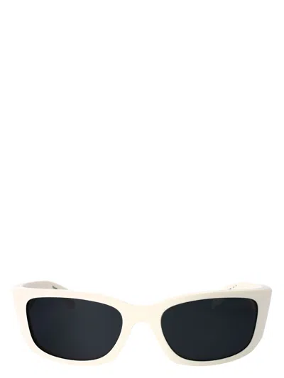Prada Acetate Talc Sunglasses In Brown