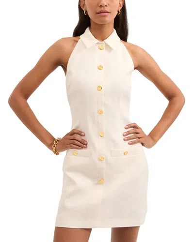 Veronica Beard Roxanne Tweed Button-up Minidress