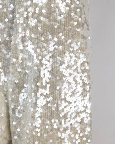 Philosophy Di Lorenzo Serafini Pantalone In Paillettes Champagne