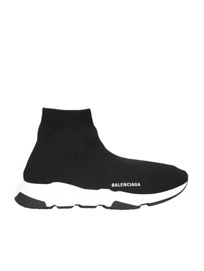 Balenciaga Speed 2.0 Logo-print Glittered Stretch-knit High-top Sneakers