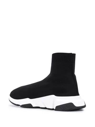 Balenciaga Speed 2.0 Logo-print Glittered Stretch-knit High-top Sneakers