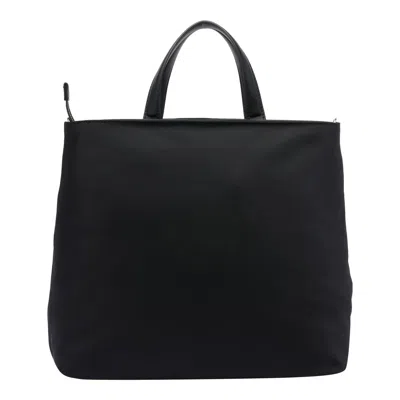 Liu •jo Liu Jo Structured Black Handbag With Gold Accents