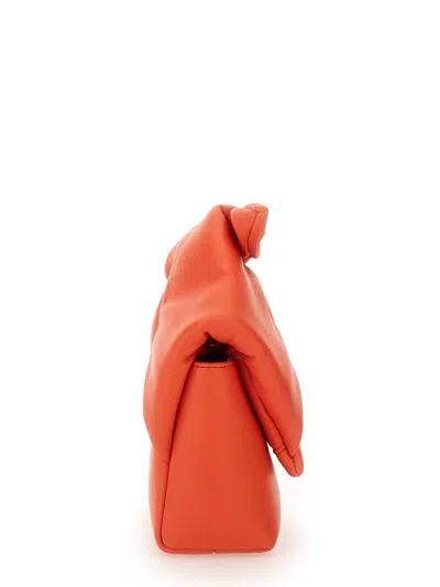 Jw Anderson Orange Bow Twister Crossbody Bag