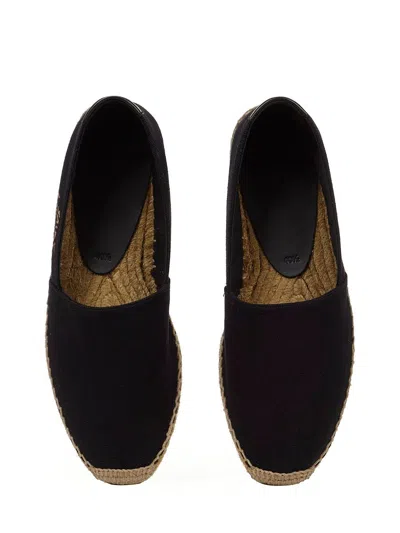 Saint Laurent Canvas Slip-on Espadrilles With Embroidered Logo Detail
