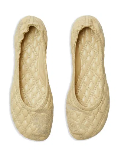 Burberry Sadler Leather Ballerina Flats Women