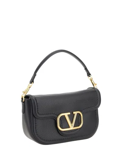 Valentino Garavani Vlogo Signature Leather Bag In Black