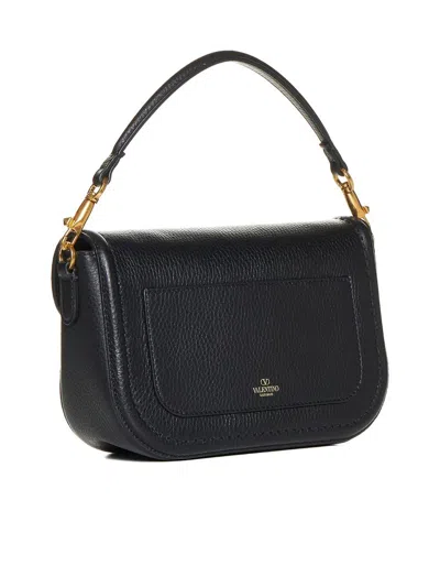 Valentino Garavani Vlogo Signature Leather Bag In Black