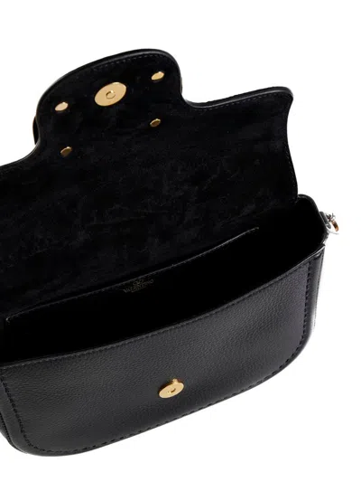 Valentino Garavani Vlogo Signature Leather Bag In Black