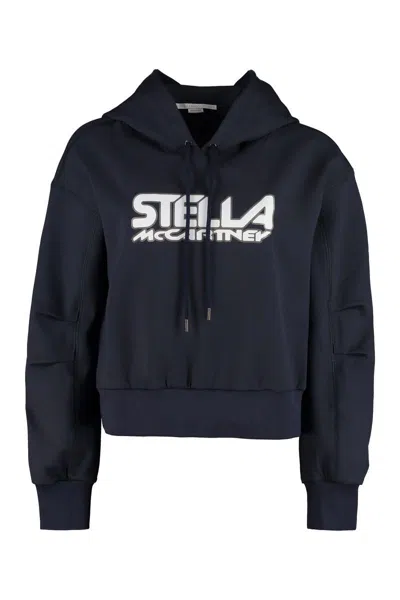 Stella Mccartney Logo Print Jerseysweatshirt Hoodie