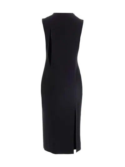 Versace Cut Out Midi Dress Skirts Black