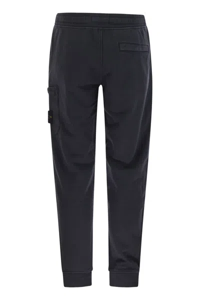 Stone Island Men Cotton Trousers With Drawstring