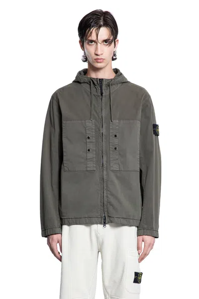 Stone Island Man Green Jackets