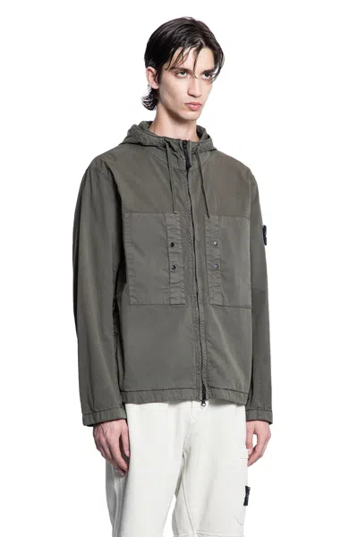 Stone Island Man Green Jackets