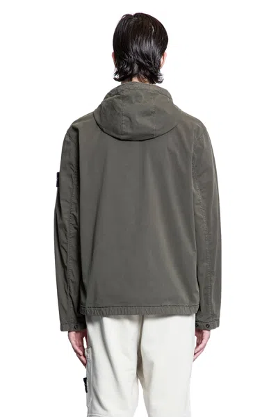 Stone Island Man Green Jackets