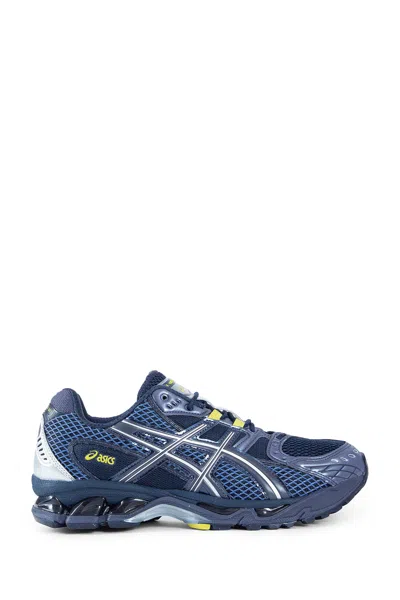 Asics Breathable Design Mesh Upper Sneakers In Blue