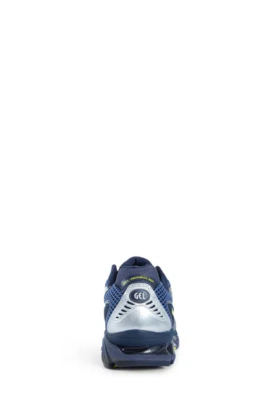 Asics Breathable Design Mesh Upper Sneakers In Blue