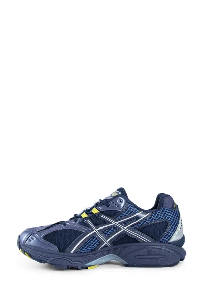 Asics Breathable Design Mesh Upper Sneakers In Blue