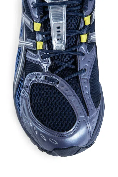 Asics Breathable Design Mesh Upper Sneakers In Blue