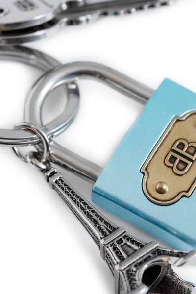 Balenciaga Padlock Metal Keyring