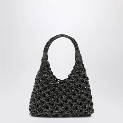 Hibourama Black Vannifique Small Bag With Crystals