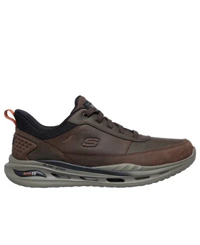Skechers Arch Fit Orvan Moxley Oxford In Brown