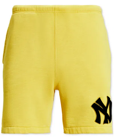 Polo Ralph Lauren Unisex Yankees Fleece Shorts In Yellow