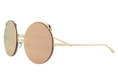 Pre-owned Cartier Women's  Round Sunglasses/ (ct0149s30003051003) (ct0149s In Gold/gold (ct0149s