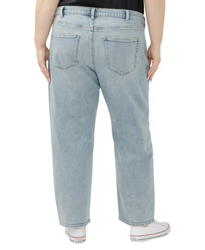 Silver Jeans Co. Plus Size 90s High Rise Relaxed Jeans In Blue