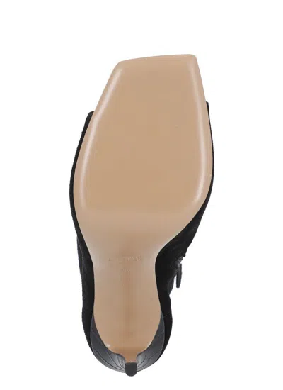Paris Texas Black Amanda Calf Suede Stretch Ankle Boots