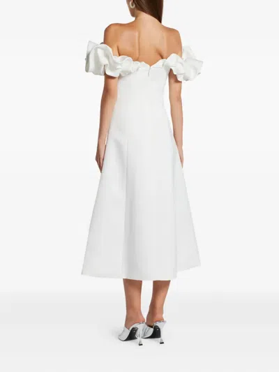 Leo Lin Annie Midi Dress In White