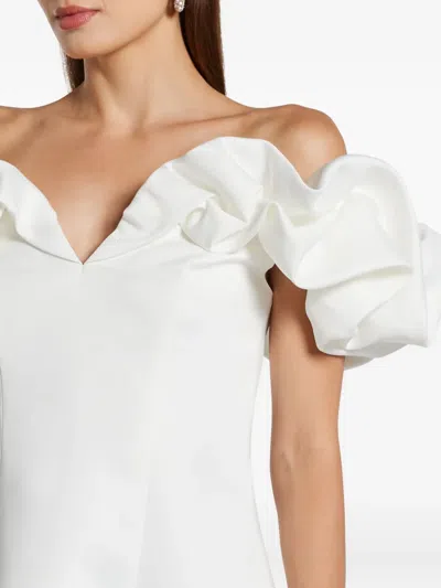 Leo Lin Annie Midi Dress In White